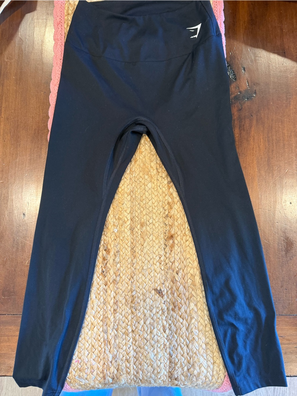 Gymshark Black Cycling Bib Shorts with White Logo Tab